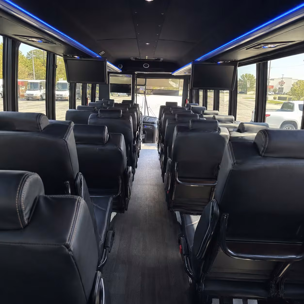 15 35 passenger minibus interior