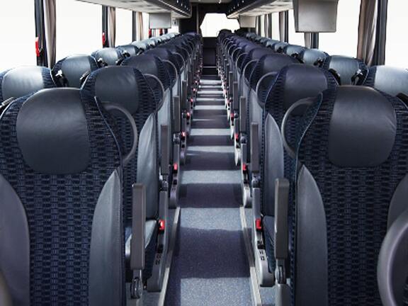 Birmingham bus rental interior