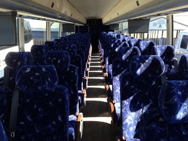 coach bus rental Mobile interior
