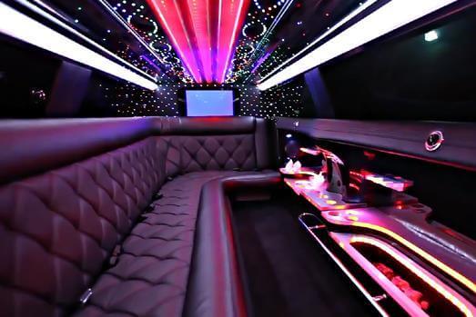 white escalade limo interior Anniston