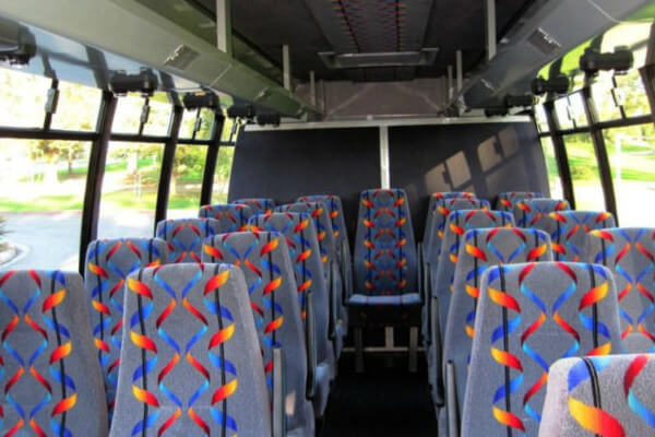 school trip transportation shuttle bus interior